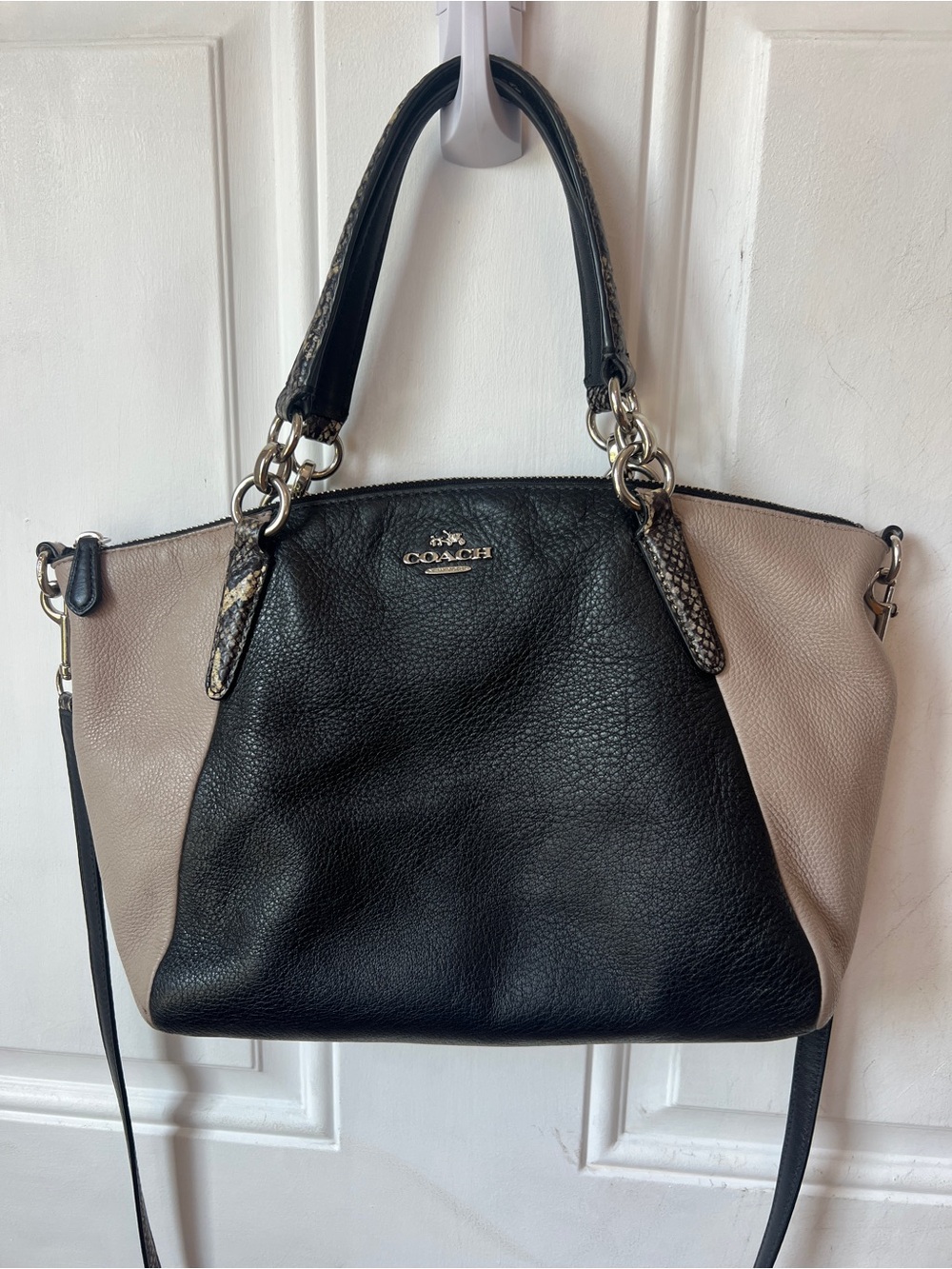 Coach Pebbled Leather Phoebe Hobo Exotic Bag
